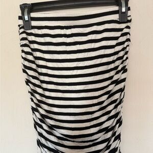 Black and white striped mini skirt SO size S